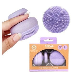 TADA Lavender Facial Brush Duo